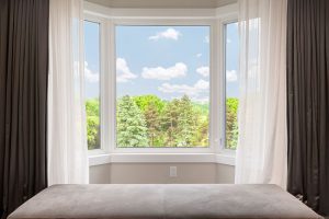 Bay windows bring life to a room