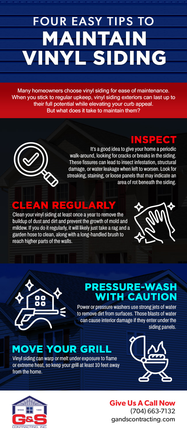 Four Easy Tips to Maintain Vinyl Siding [infographic]