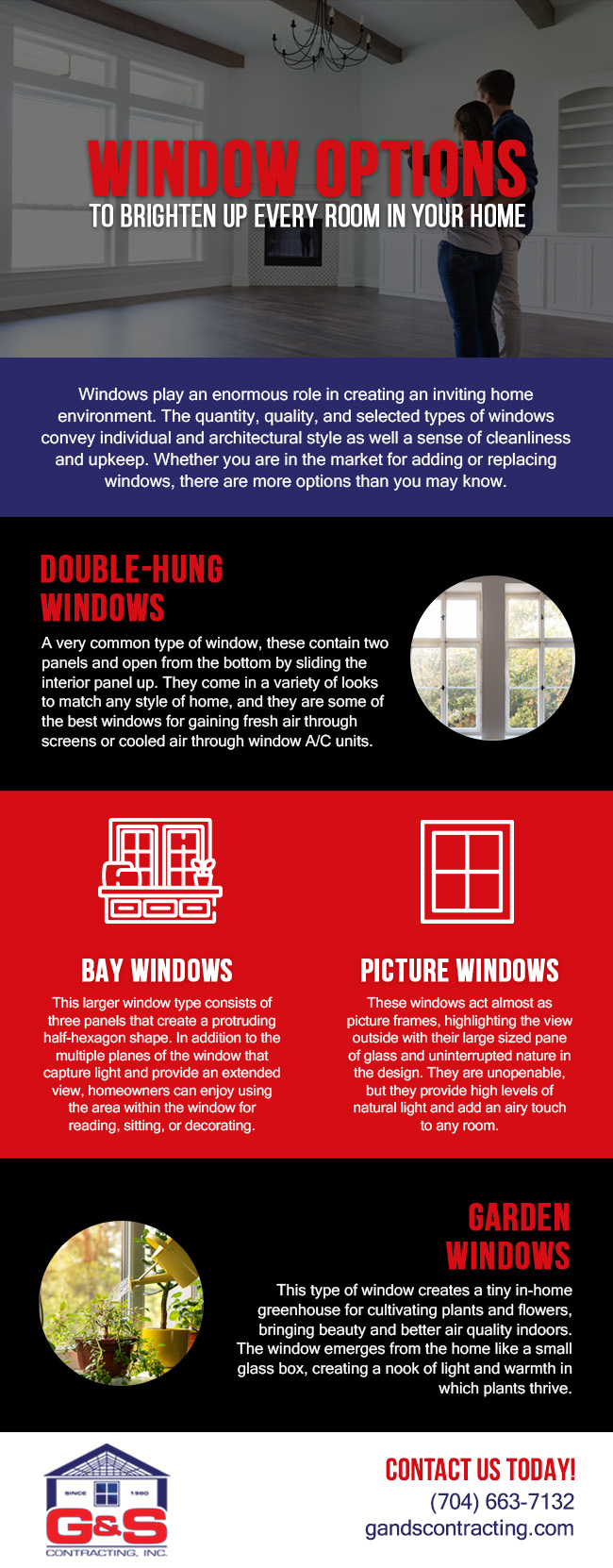 Window Options to Brighten Up Every Room in Your Home [infographic]